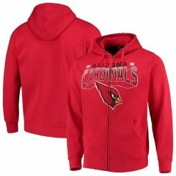 Men's G-III Sports By Carl Banks Cardinal Arizona Cardinals Perfect Season Full-Zip Hoodie