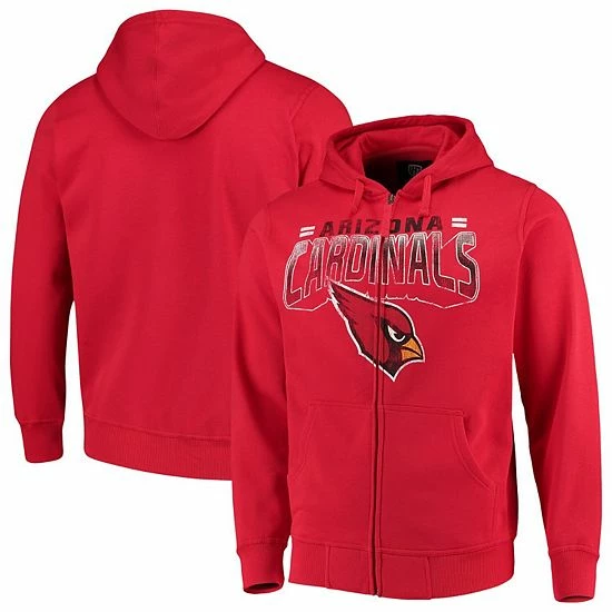 Men's G-III Sports By Carl Banks Cardinal Arizona Cardinals Perfect Season Full-Zip Hoodie 1 Men's G-III Sports By Carl Banks Cardinal Arizona Cardinals Perfect Season Full-Zip Hoodie