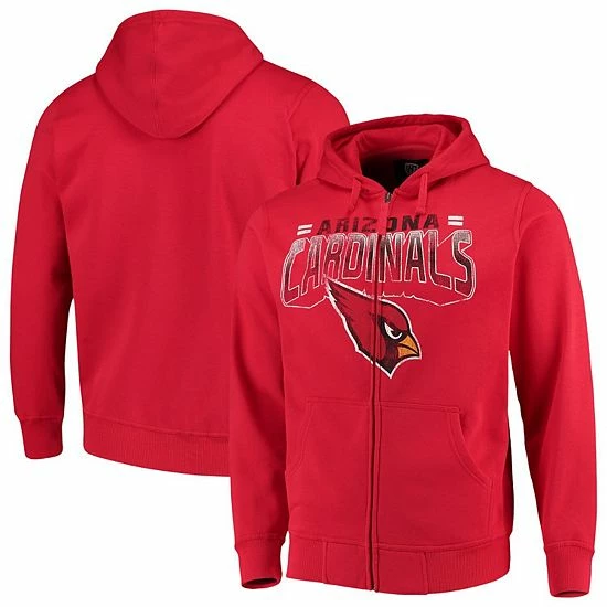 Men's G-III Sports By Carl Banks Cardinal Arizona Cardinals Perfect Season Full-Zip Hoodie 2 Men's G-III Sports By Carl Banks Cardinal Arizona Cardinals Perfect Season Full-Zip Hoodie - Image 2