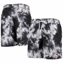 Men's G-III Sports By Carl Banks Black Kansas City Chiefs Splash Volley Swim Shorts