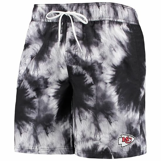 Men's G-III Sports By Carl Banks Black Kansas City Chiefs Splash Volley Swim Shorts 2 Men's G-III Sports By Carl Banks Black Kansas City Chiefs Splash Volley Swim Shorts - Image 2