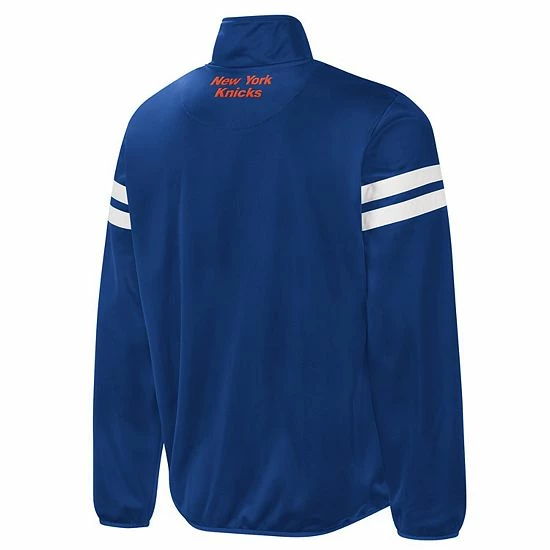 Men's G-III Sports By Carl Banks Blue New York Knicks Power Pitcher Full-Zip Track Jacket 4 Men's G-III Sports By Carl Banks Blue New York Knicks Power Pitcher Full-Zip Track Jacket - Image 4
