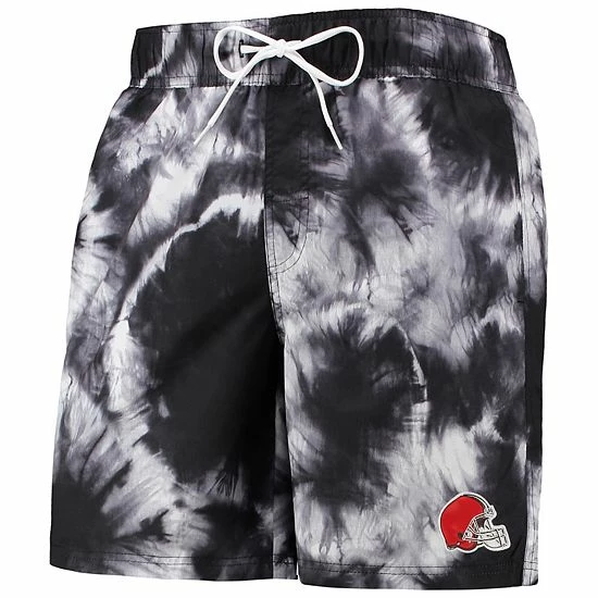 Men's G-III Sports By Carl Banks Black Cleveland Browns Splash Volley Swim Shorts 3 Men's G-III Sports By Carl Banks Black Cleveland Browns Splash Volley Swim Shorts - Image 3