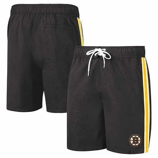 Men's G-III Sports By Carl Banks Black Boston Bruins Sand Beach Swim Shorts 2 Men's G-III Sports By Carl Banks Black Boston Bruins Sand Beach Swim Shorts - Image 2