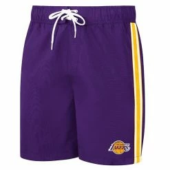 Men's G-III Sports By Carl Banks Purple Los Angeles Lakers Sand Beach Volley Swim Shorts -G-III Sales Store unnamed file 1166