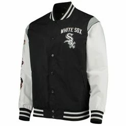 Men's G-III Sports By Carl Banks Black/White Chicago White Sox Complete Game Commemorative Full-Snap Jacket -G-III Sales Store unnamed file 117