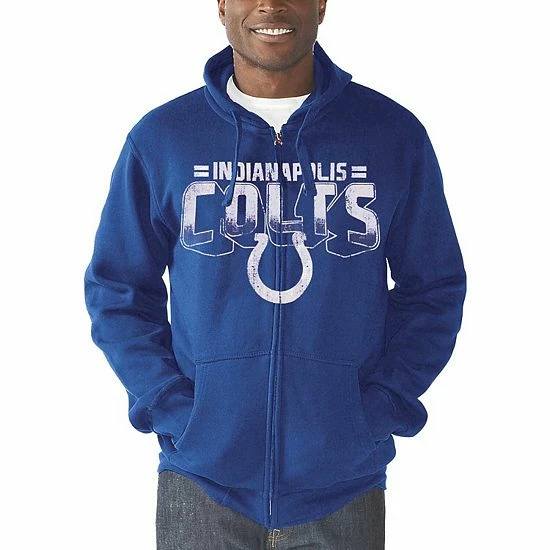 Men's G-III Sports By Carl Banks Royal Indianapolis Colts Perfect Season Full-Zip Hoodie 5 Men's G-III Sports By Carl Banks Royal Indianapolis Colts Perfect Season Full-Zip Hoodie - Image 5