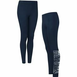 Women's G-III 4Her By Carl Banks Navy Milwaukee Brewers Stadium Leggings