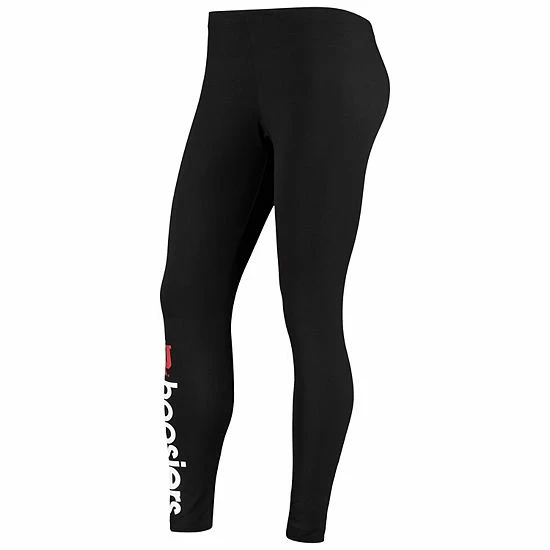 Women's G-III 4Her By Carl Banks Black Indiana Hoosiers Post Season Leggings 3 Women's G-III 4Her By Carl Banks Black Indiana Hoosiers Post Season Leggings - Image 3