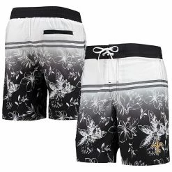 Men's G-III Sports By Carl Banks Black New Orleans Saints Island Volley Swim Shorts
