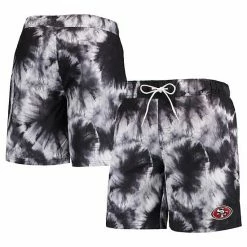 Men's G-III Sports By Carl Banks Black San Francisco 49ers Splash Volley Swim Shorts