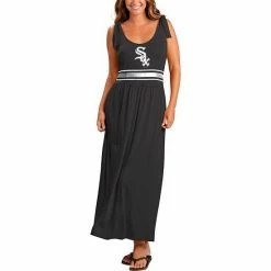Women's G-III 4Her By Carl Banks Black Chicago White Sox Game Over Maxi Dress