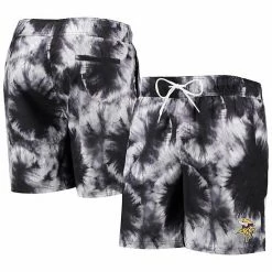 Men's G-III Sports By Carl Banks Black Minnesota Vikings Splash Volley Swim Shorts