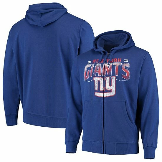 Men's G-III Sports By Carl Banks Royal New York Giants Perfect Season Full-Zip Hoodie 1 Men's G-III Sports By Carl Banks Royal New York Giants Perfect Season Full-Zip Hoodie