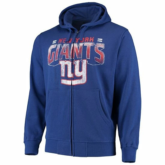 Men's G-III Sports By Carl Banks Royal New York Giants Perfect Season Full-Zip Hoodie 3 Men's G-III Sports By Carl Banks Royal New York Giants Perfect Season Full-Zip Hoodie - Image 3