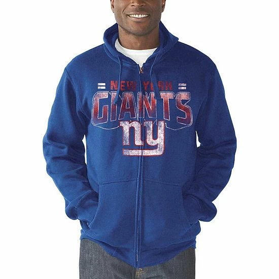 Men's G-III Sports By Carl Banks Royal New York Giants Perfect Season Full-Zip Hoodie 5 Men's G-III Sports By Carl Banks Royal New York Giants Perfect Season Full-Zip Hoodie - Image 5
