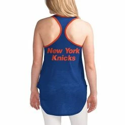 Women's G-III Sports By Carl Banks Blue New York Knicks Showdown Scoop-Neck Racerback Tank Top -G-III Sales Store unnamed file 1592