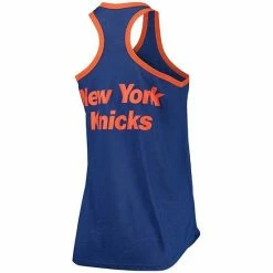 Women's G-III Sports By Carl Banks Blue New York Knicks Showdown Scoop-Neck Racerback Tank Top -G-III Sales Store unnamed file 1593