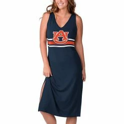 Women's G-III Sports By Carl Banks Navy Auburn Tigers Opening Day V-Neck Maxi Dress