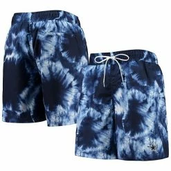 Men's G-III Sports By Carl Banks Navy Dallas Cowboys Splash Volley Swim Shorts