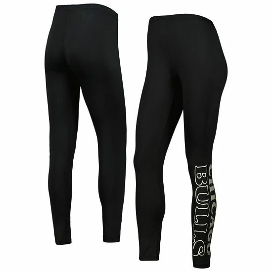 Women's G-III 4Her By Carl Banks Black Chicago Bulls Stadium Leggings 1 Women's G-III 4Her By Carl Banks Black Chicago Bulls Stadium Leggings