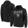 Men's G-III Sports By Carl Banks Charcoal Minnesota Vikings Perfect Season Full-Zip Hoodie
