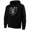 Men's G-III Sports By Carl Banks Black Oakland Raiders Primary Logo Full-Zip Hoodie