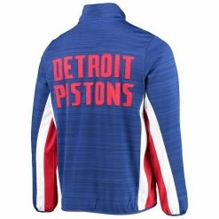 Men's G-III Sports By Carl Banks Blue Detroit Pistons 75th Anniversary Power Forward Space-Dye Full-Zip Track Jacket -G-III Sales Store unnamed file 192