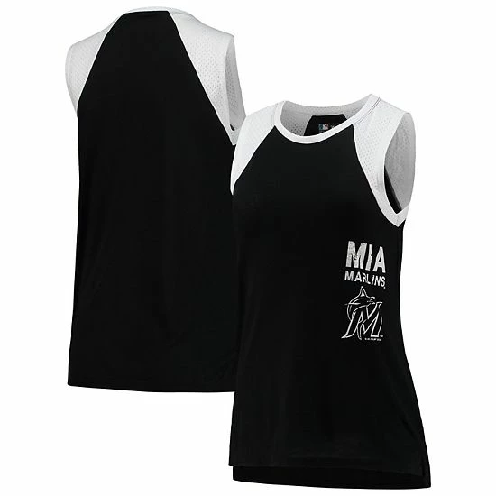 Women's G-III Sports By Carl Banks Black Miami Marlins Talent Scout Tank Top 1 Women's G-III Sports By Carl Banks Black Miami Marlins Talent Scout Tank Top