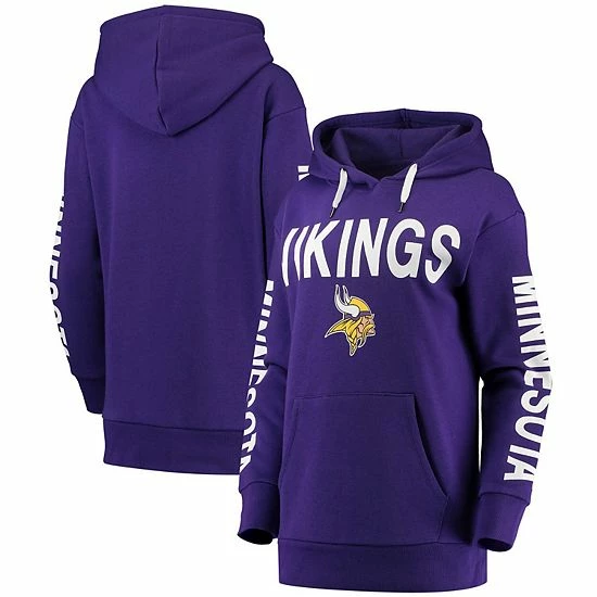 Women's G-III 4Her By Carl Banks Purple Minnesota Vikings Extra Point Pullover Hoodie 1 Women's G-III 4Her By Carl Banks Purple Minnesota Vikings Extra Point Pullover Hoodie