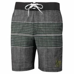 Men's G-III Sports By Carl Banks Charcoal Oakland Athletics Horizon Volley Swim Trunks -G-III Sales Store unnamed file 2088