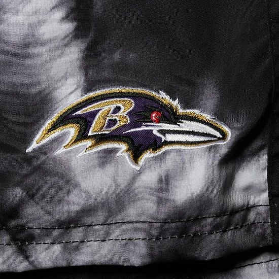 Men's G-III Sports By Carl Banks Black Baltimore Ravens Splash Volley Swim Shorts 5 Men's G-III Sports By Carl Banks Black Baltimore Ravens Splash Volley Swim Shorts - Image 5