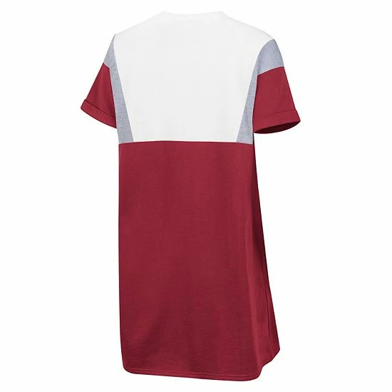 Women's G-III 4Her By Carl Banks Crimson/White Alabama Crimson Tide 3rd Down Short Sleeve T-Shirt Dress 4 Women's G-III 4Her By Carl Banks Crimson/White Alabama Crimson Tide 3rd Down Short Sleeve T-Shirt Dress - Image 4