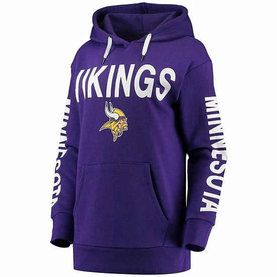 Women's G-III 4Her By Carl Banks Purple Minnesota Vikings Extra Point Pullover Hoodie 3 Women's G-III 4Her By Carl Banks Purple Minnesota Vikings Extra Point Pullover Hoodie - Image 3