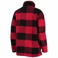 Women's G-III 4Her By Carl Banks Red Atlanta Falcons Sherpa Plaid Quarter-Zip Jacket 8 Women's G-III 4Her By Carl Banks Red Atlanta Falcons Sherpa Plaid Quarter-Zip Jacket -G-III Sales Store unnamed file 2236