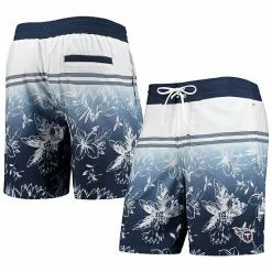 Men's G-III Sports By Carl Banks Navy Tennessee Titans Island Volley Swim Shorts