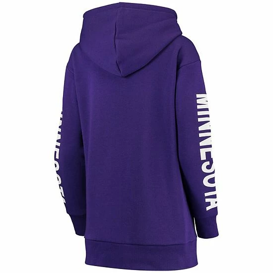 Women's G-III 4Her By Carl Banks Purple Minnesota Vikings Extra Point Pullover Hoodie 4 Women's G-III 4Her By Carl Banks Purple Minnesota Vikings Extra Point Pullover Hoodie - Image 4