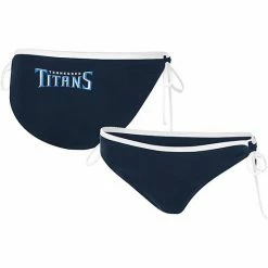 Women's G-III 4Her By Carl Banks Navy Tennessee Titans Perfect Match Bikini Bottom