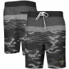 Men's G-III Sports By Carl Banks Black New Orleans Saints Wave Swim Trunks