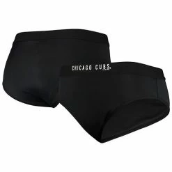Women's G-III Sports By Carl Banks Black Chicago Cubs All-Star Bikini Bottom