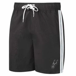 Men's G-III Sports By Carl Banks Black San Antonio Spurs Sand Beach Volley Swim Shorts -G-III Sales Store unnamed file 2391