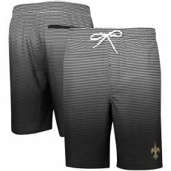 Men's G-III Sports By Carl Banks Black New Orleans Saints Ocean Swim Trunks