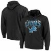Men's G-III Sports By Carl Banks Charcoal Detroit Lions Perfect Season Full-Zip Hoodie