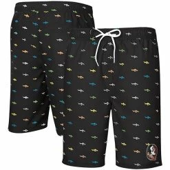 Men's G-III Sports By Carl Banks Black Florida State Seminoles Anchor Swim Trunks