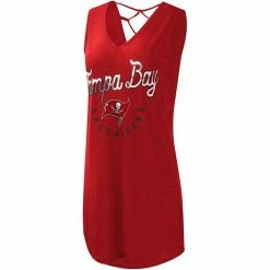 Women's G-III 4Her By Carl Banks Red Tampa Bay Buccaneers Game Time Swim V-Neck Cover-Up Dress 6 Women's G-III 4Her By Carl Banks Red Tampa Bay Buccaneers Game Time Swim V-Neck Cover-Up Dress -G-III Sales Store unnamed file 2721
