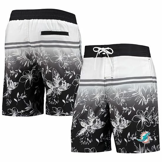 Men's G-III Sports By Carl Banks Black Miami Dolphins Island Volley Swim Shorts 2 Men's G-III Sports By Carl Banks Black Miami Dolphins Island Volley Swim Shorts - Image 2