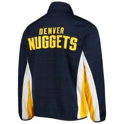 Men's G-III Sports By Carl Banks Navy Denver Nuggets 75th Anniversary Power Forward Space-Dye Full-Zip Track Jacket -G-III Sales Store unnamed file 2794