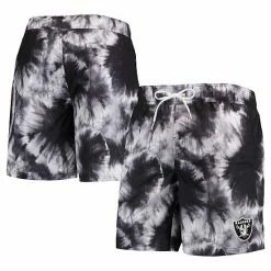 G-III Sales Store 46 Men's G-III Sports By Carl Banks Black Las Vegas Raiders Splash Volley Swim Shorts