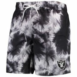 Men's G-III Sports By Carl Banks Black Las Vegas Raiders Splash Volley Swim Shorts -G-III Sales Store unnamed file 2831