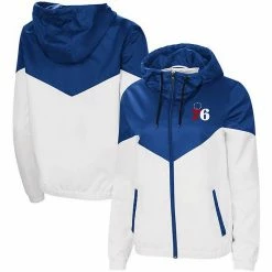 Women's G-III 4Her By Carl Banks Royal/White Philadelphia 76ers Shortstop Dewspo Water-Repellent Full-Zip Jacket